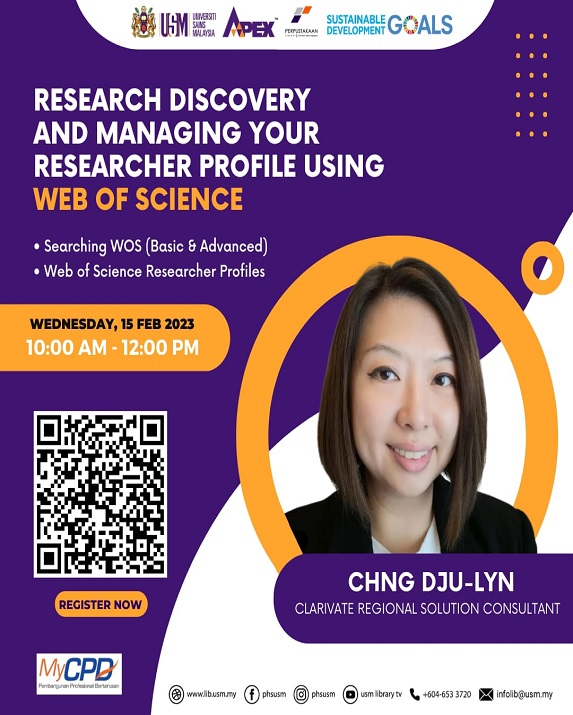 Poster Research Discovery and managing your Researcher Profile using Web of Science