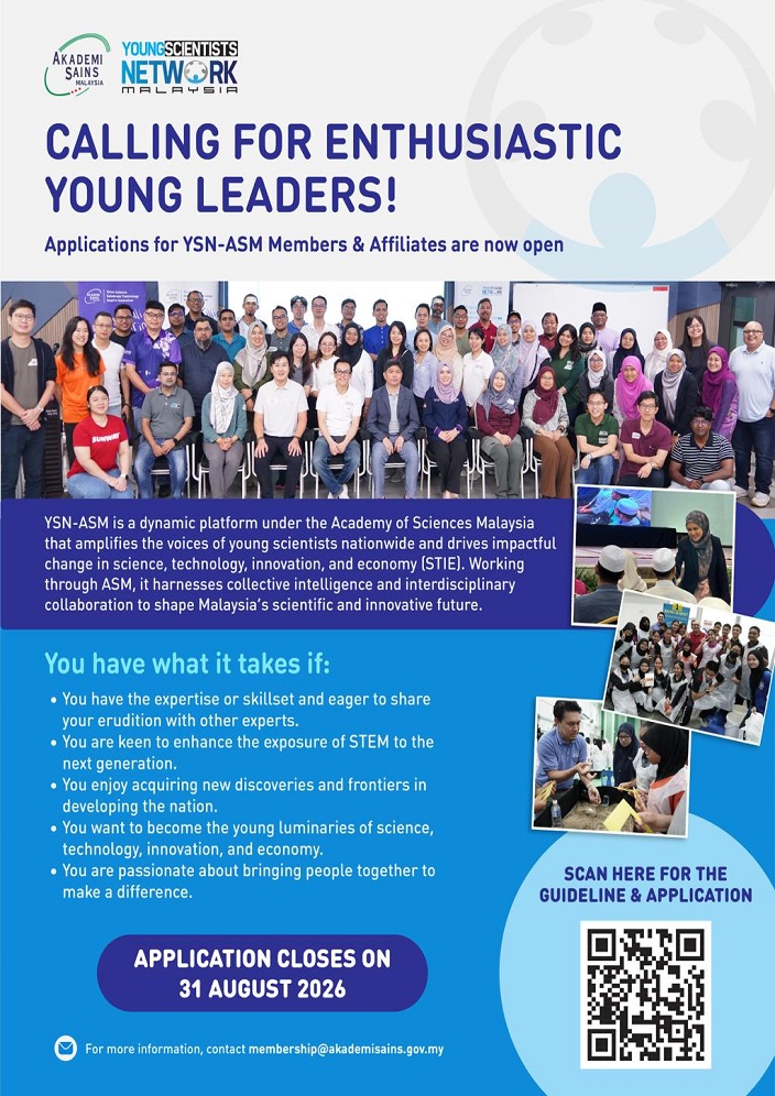 eposter CALL FOR APPLICATION YSN ASM MEMBERS AND AFFILIATES