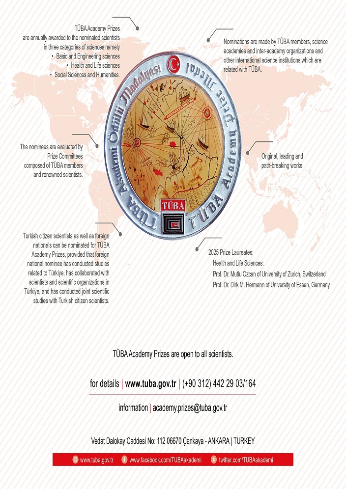 eposter CALL FOR NOMINATIONS 2026 TÜBA ACADEMY PRIZES III