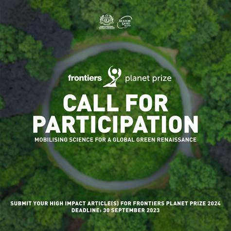 eposter CALL FOR PARTICIPATION FRONTIERS PLANET PRIZE 2024 II