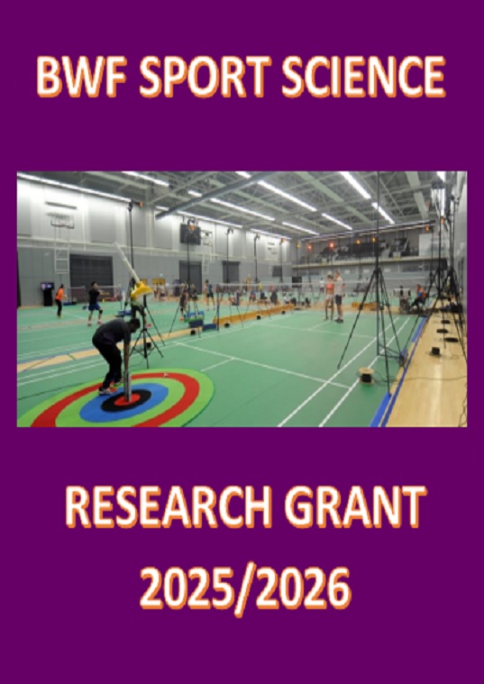 eposter EXTERNAL GRANT OPPORTUNITY BWF SPORT SCIENCE RESEARCH GRANT 2025 2026