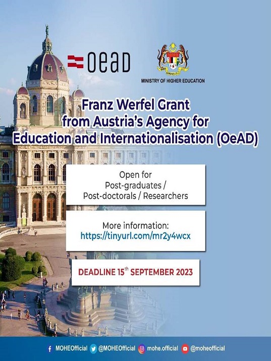 eposter FRANZ WERFEL GRANT FROM AUSTRIA AGENCY FOOR EDUCATION AND INTERNATIONALISATION OEAD