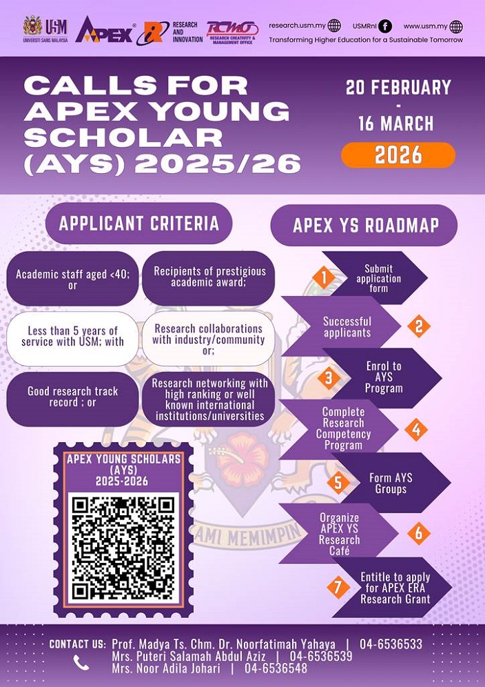 eposter HEBAHAN PEMBUKAAN PROGRAM APEX YOUNG SCHOLAR AYS 2025 26