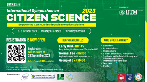 eposter INVITATION INTERNATIONAL SYMPOSIUM ON CITIZEN SCIENCE 2023