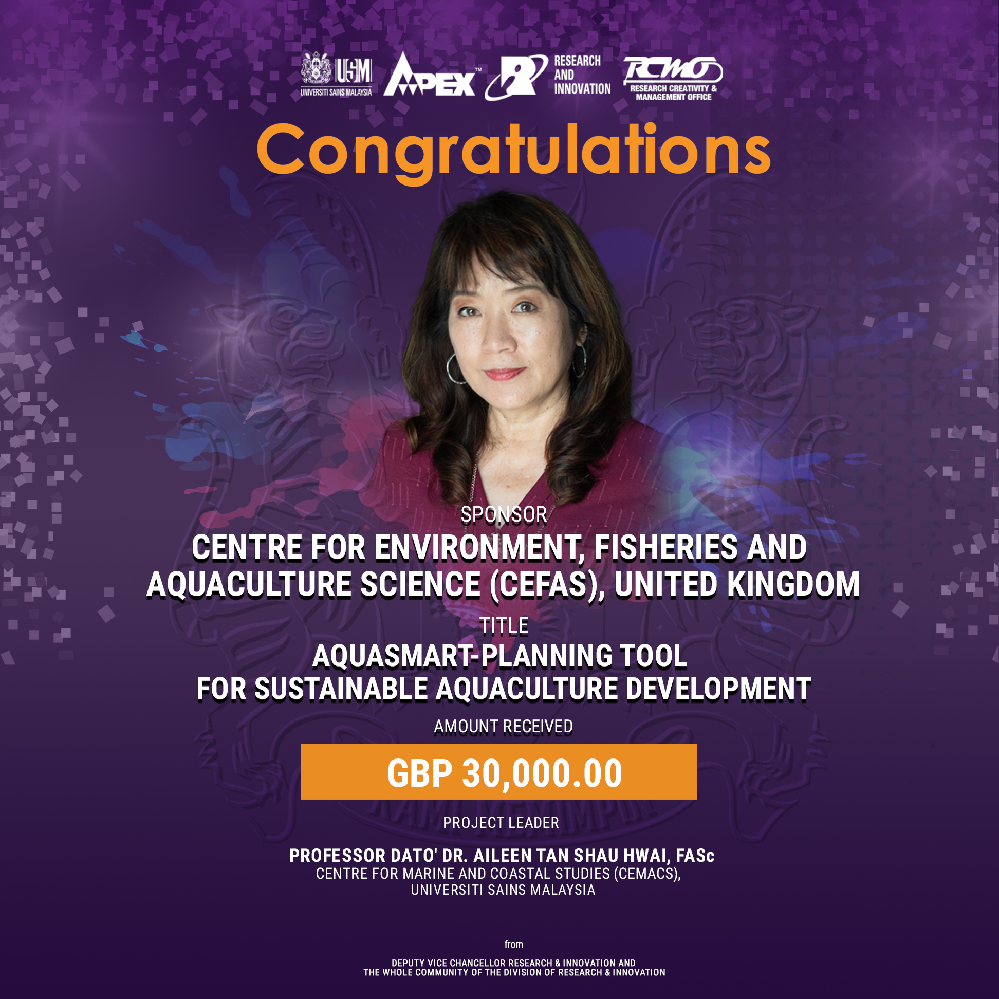 eposter TAHNIAH PROF DATO DR AILEEN TAN SHAU HWAI TAJAAN CEFAS UK V2