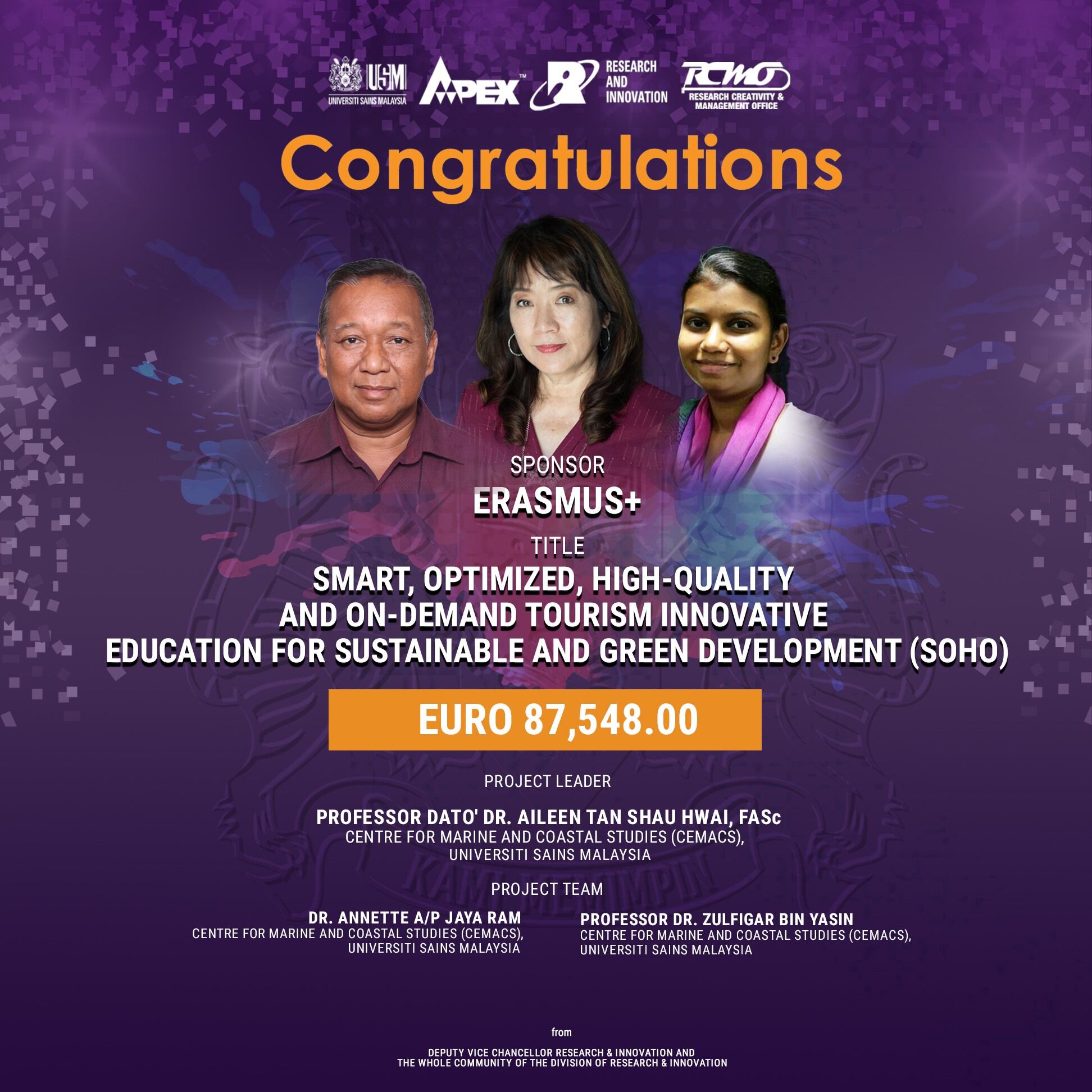 eposter TAHNIAH PROF DATO DR AILEEN TAN SHAU HWAI TAJAAN ERASMUS