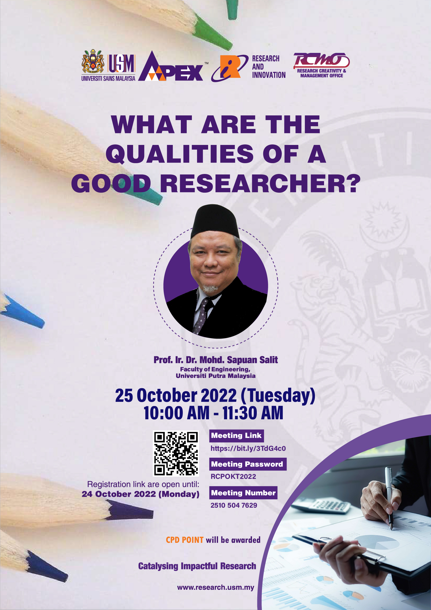 Poster RCP Talk Prof Ir Dr Mohd Sapuan Salit 251022