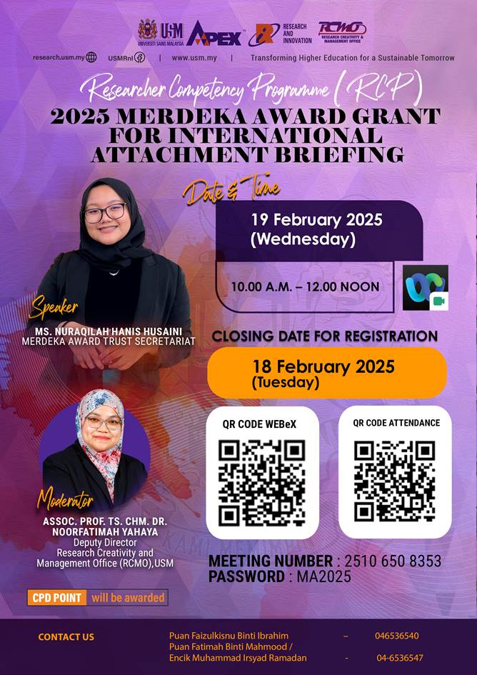 eposter RCP 2025 MERDEKA AWARD GRANT FOR INTERNATIONAL ATTACHMENT BRIEFING 190225