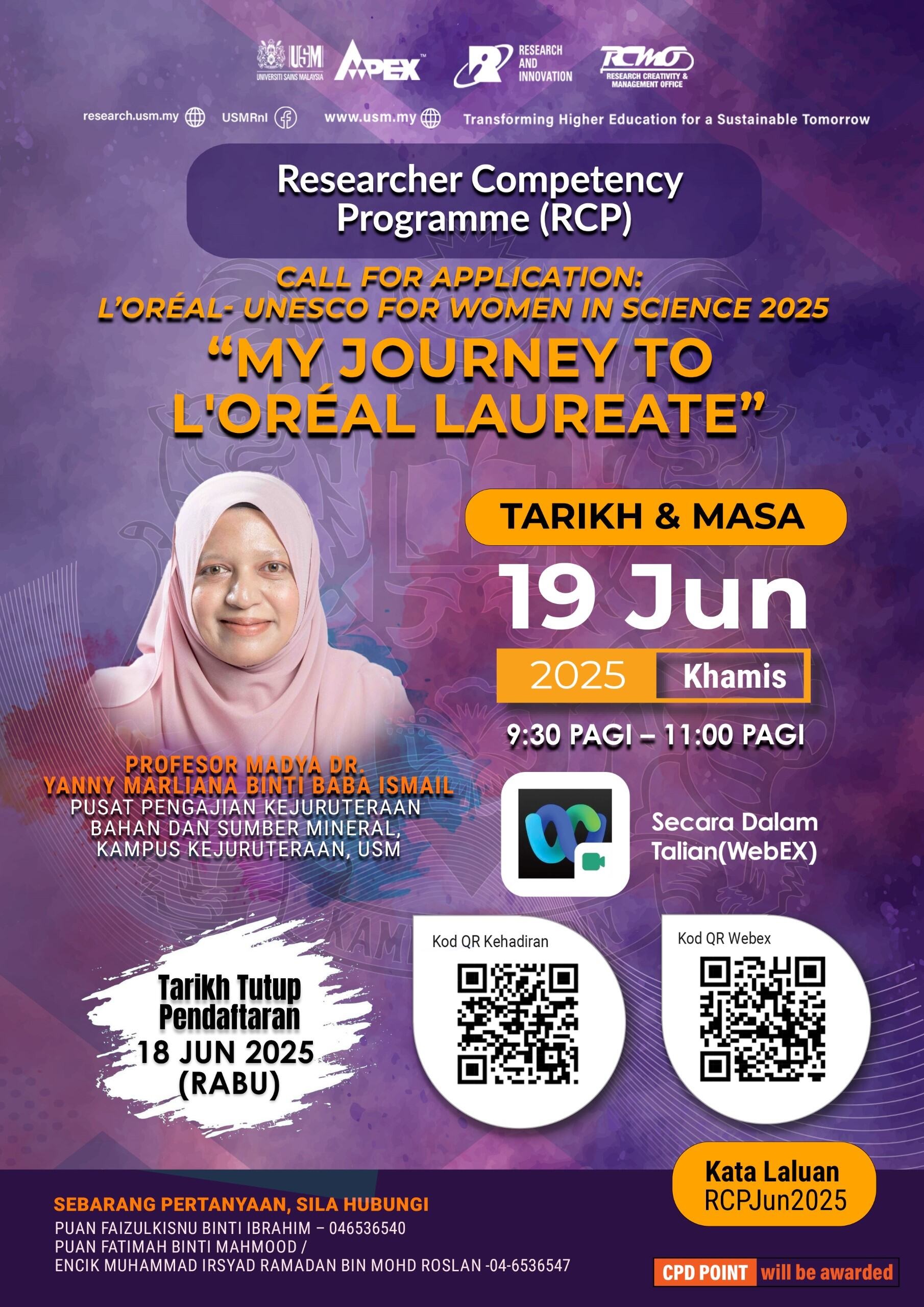 eposter RCP MY JOURNEY TO LOREAL LAUREATE