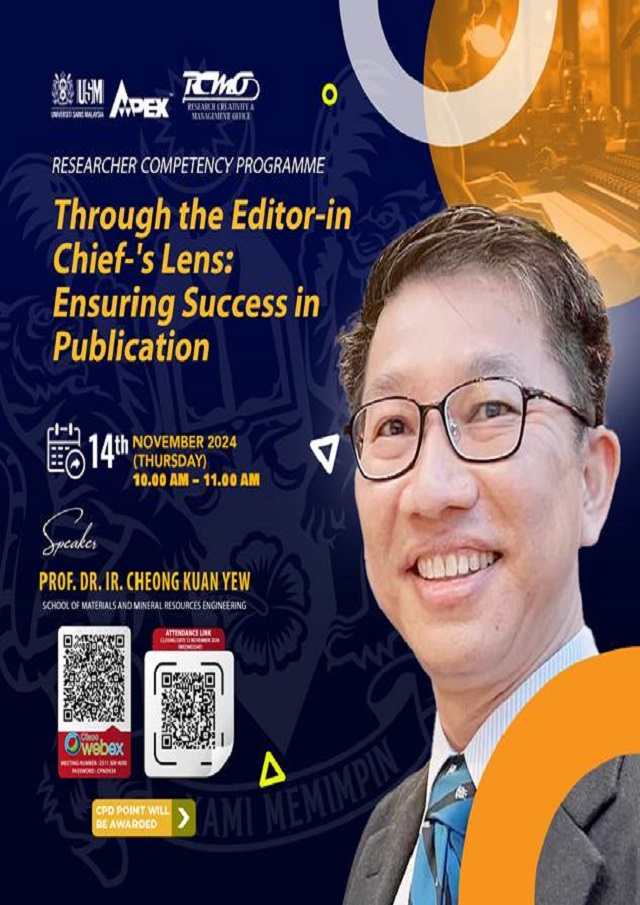 eposter RCP THROUGH THE EDITOR IN CHIEF S LENS ENSURING SUCCESS IN PUBLICATION V2