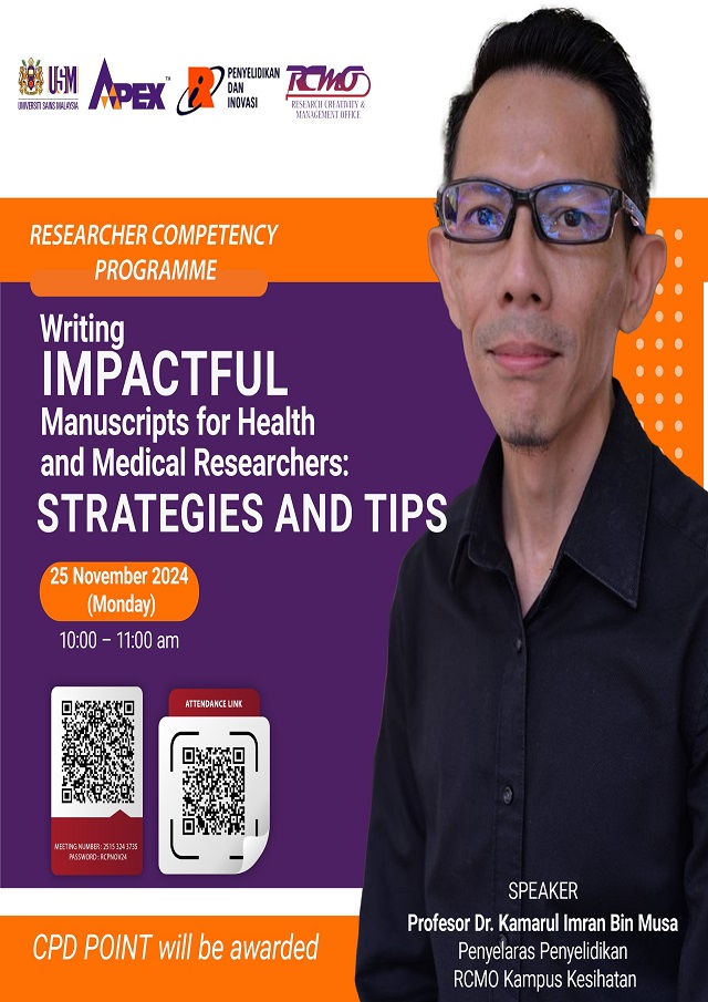 eposter RCP WRITING IMPACTFUL MANUSCRIPTS FOR HEALTH AND MEDICAL RESEARCHERS STRATEGIES AND TIPS 211124