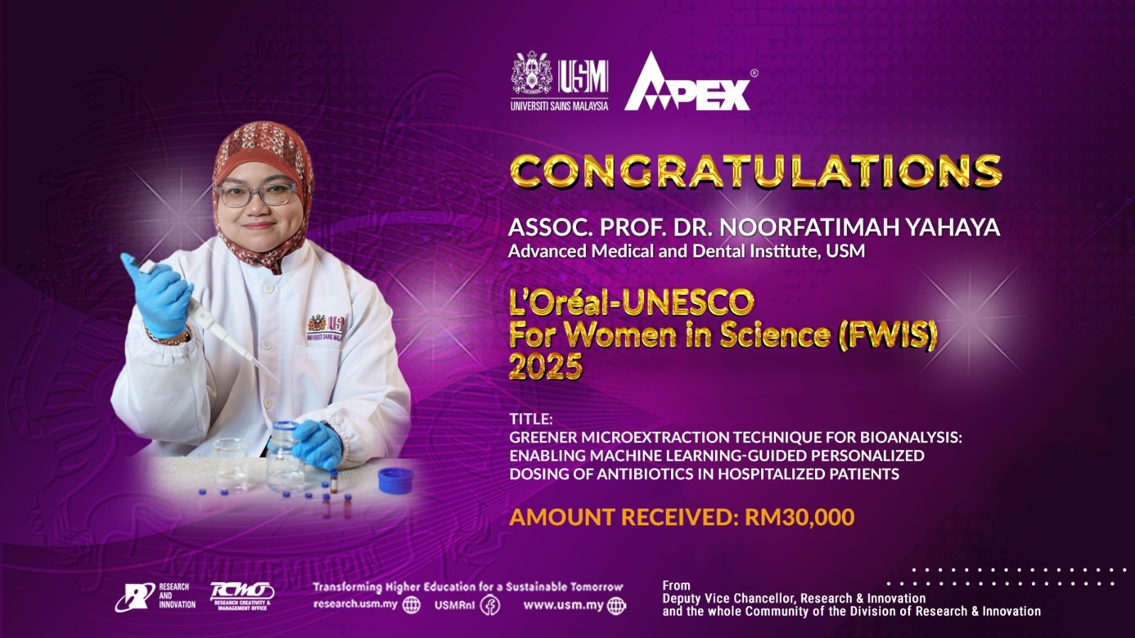 eposter CONGRATULATIONS ASSOC PROF DR NOORFATIMAH YAHAYA