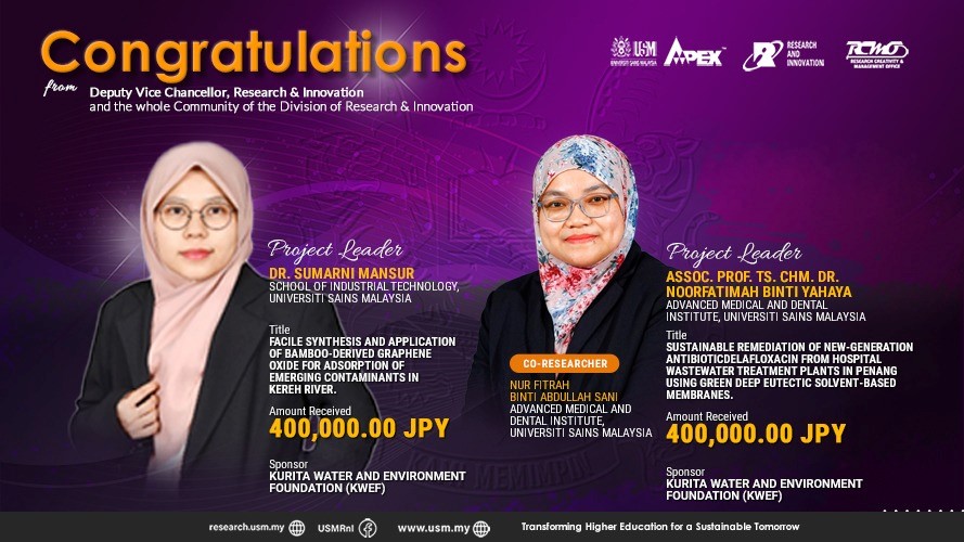 eposter CONGRATULATIONS SPONSOR KURITA WATER AND ENVIRONMENT FOUNDATION 2