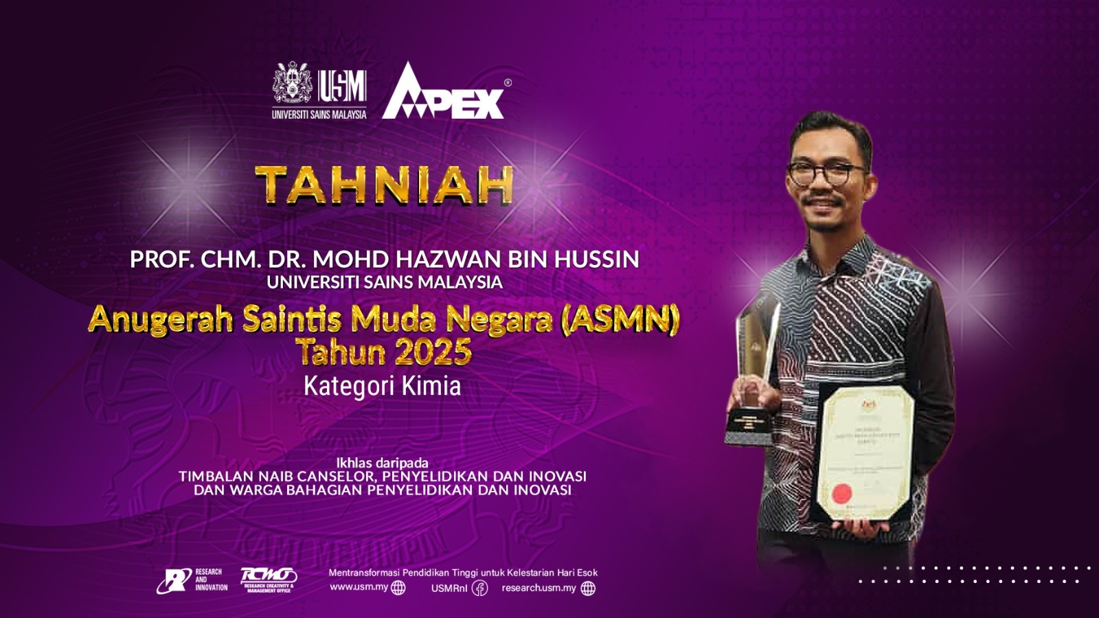 eposter TAHNIAH PROF CHM DR MOHD HAZWAN HUSIN