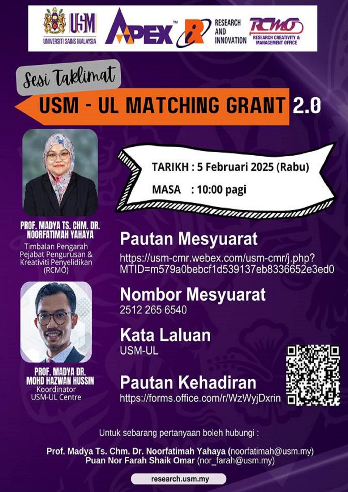 eposter SESI TAKLIMAT PERMOHONAN GERAN PADANAN USM UL 2.0