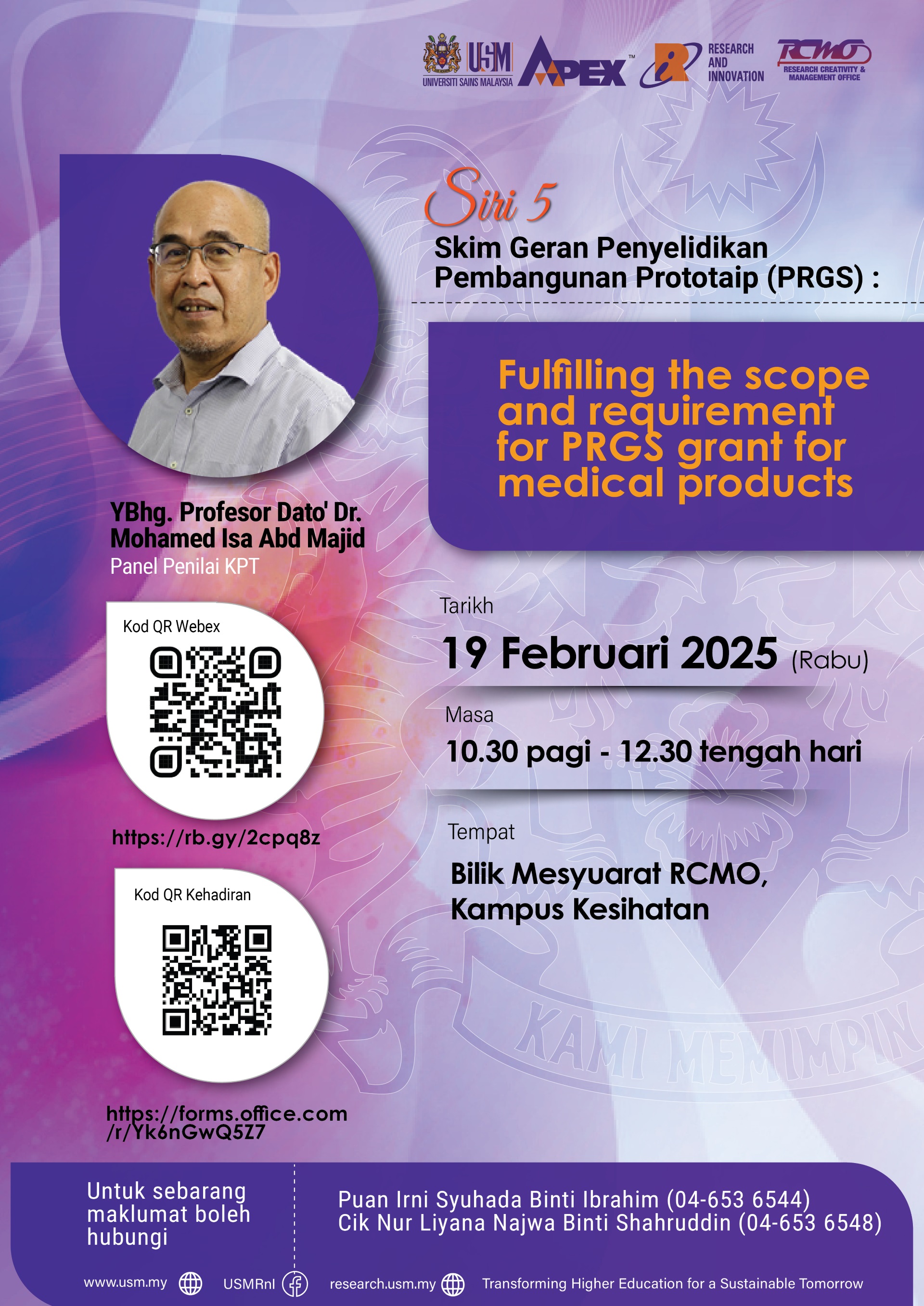 eposter SIRI V PRGS KPT FULFILLING THE SCOPE AND REQUIREMENT FOR PRGS GRANT FOR MEDICAL PRODUCTS