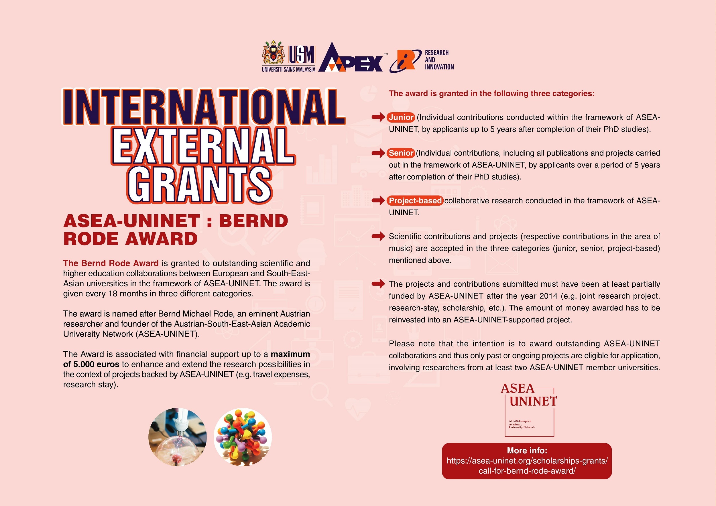 Poster External Grants International ASEA UNINET edited